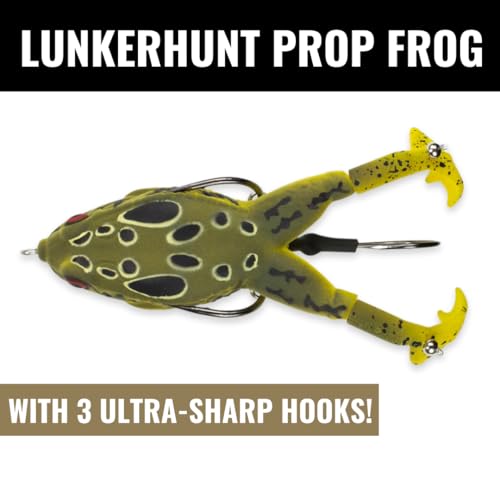 Cane Frog Bait for Bass and Trout Fishing - Weedless Soft Hollow Body Lure