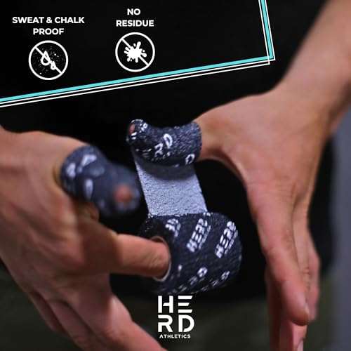 Black Premium 3 Pack Athletic Thumb Tape for Weightlifting & Cross Training