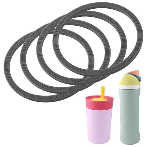Rubber Seal Replacement,Compatible with Owala Kids 12& 15 Oz Tumbler Lid,O Ring Gasket For Owala Freesip Cap - 4 Pack Silicone Lid Seals
