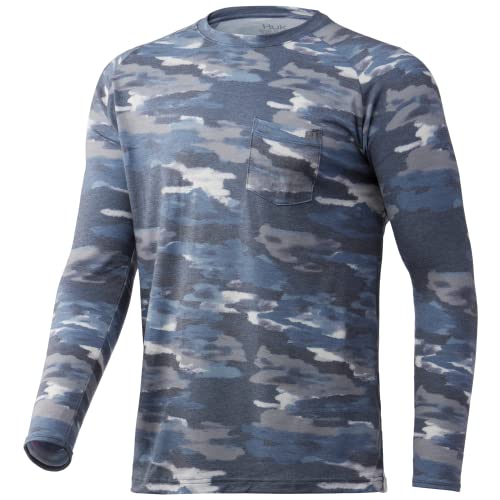 HUK Men's Waypoint Long Sleeve Performance T-Shirt +50 UPF