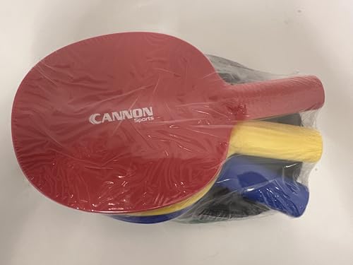Cannon Sports Table Tennis Paddle - Unbreakable and Weather Resistant for Indoor Outdoor Use (Assorted)