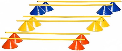 Amber Fight Gear Ultimate Agility Training Bundle,10-Piece Hurdle Set with 20 Cones, Adjustable Poles & Carry Bag – Speed, Agility & Coordination Drills Equipment