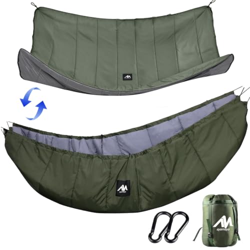 AYAMAYA Army Green 4-Season Camping Hammock Underquilt - 98x59 Inches