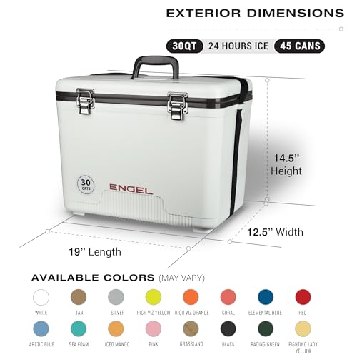 Engel UC30 30qt Leak-Proof, Air Tight, Drybox Cooler and Hard Shell Lunchbox