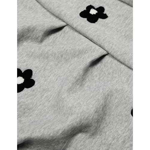 Aelfric Eden Baggy Wide Leg Sweatpants Flower Embroidery Casual Y2K Elastic Drawstring Lantern Barrel Lounge Trouser Pants