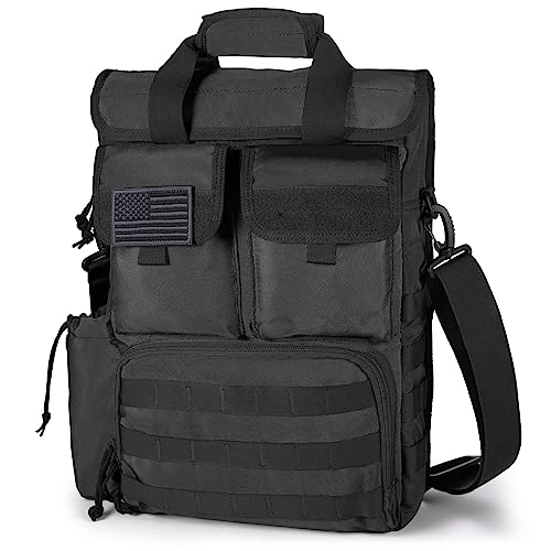Tactical Messenger Bag Military MOLLE Sling Shoulder Pack Laptop Briefcase