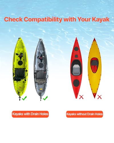 Kayak Cart 280lbs Load Capacity with Solid 10 Inch Tires, Adjustable Width & Foam Protection