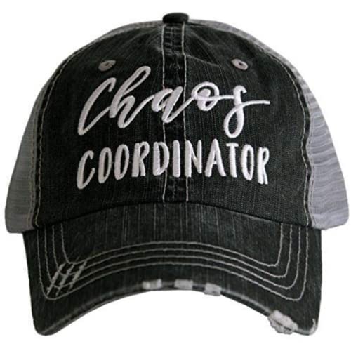 KATYDID Women's Two-Tone Vintage Baseball Cap - Stylish 5 Panel Hat, One Size Black