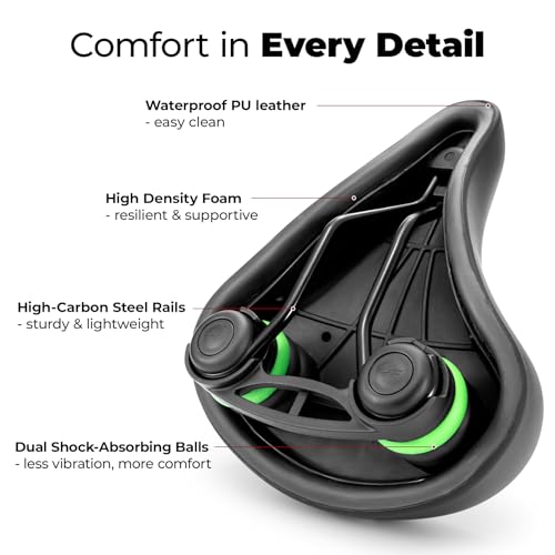 Youth Bike Saddle Seat Cushion Waterproof Comfortable Bicycle Saddle for Kids & Teens
