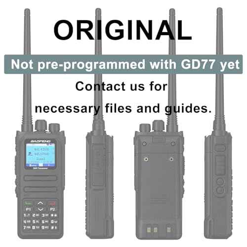 BAOFENG DM-1701A Digital Two Way Radio DMR Analog Walkie Talkie GD-77 Dual Band 5W Long Range Amateur Radio Upgrade Appearance with Programming Cable