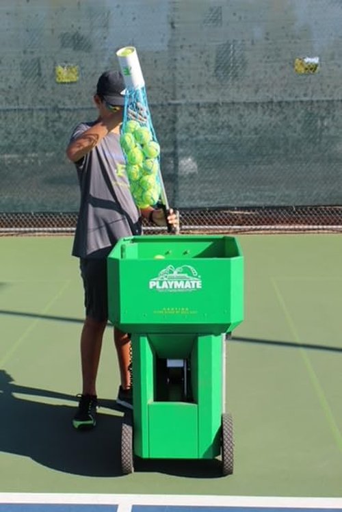 TennisEZ - Tennis Ball Pick Up Tool, Retractable, Lightweight, Fits in Tennis Bag, Also A Ball Carrier.