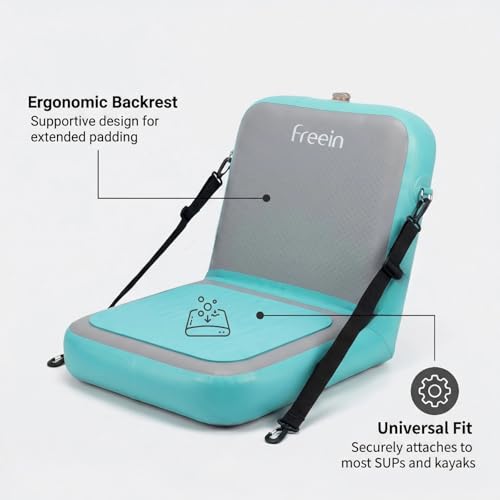 Inflatable Paddle Board Seat Cushion with Drop-Stitch Construction - Portable & Stabilizing