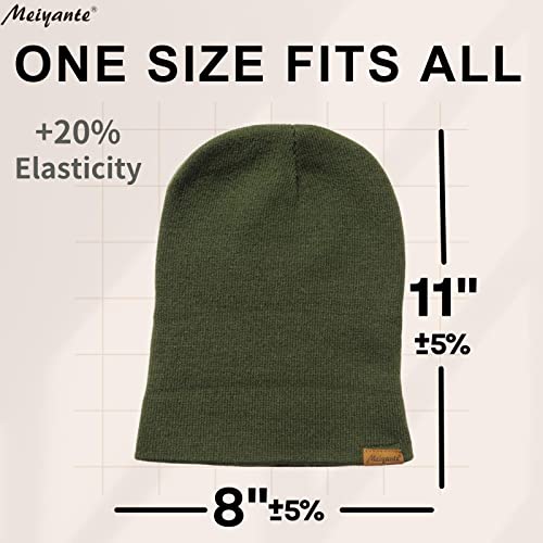 Beanie Hats for Men & Women - Warm Stocking Caps for Men & Women, Cuffed Knit Thermal Hats, Gift for Him & Her