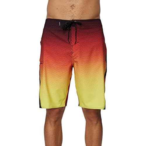 O'NEILL Men's 20 Inch Fade S-Seam Boardshorts - Quick Dry Swim Trunks for Men with Fabric and Pockets