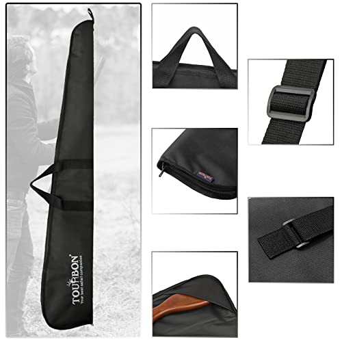TOURBON Hunting Nylon Shotgun Case 50-inch Gun Bag With Adjustable Shoulder Strap (Black)