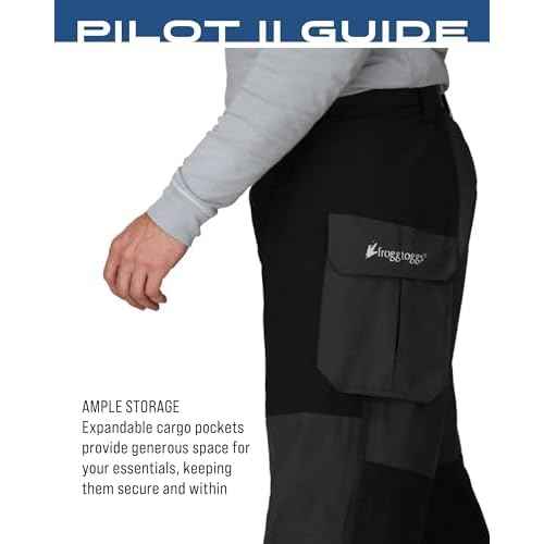 FROGG TOGGS Men's Pilot II Guide Waterproof Breathable Rain Pant