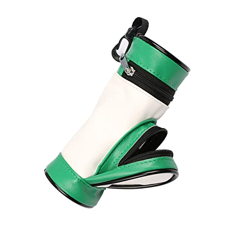 Golf Ball Holder with Zipper & Side Pocket, Portable Golf Tee Pouch for Golfing Enthusiasts