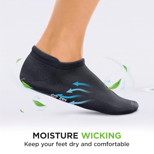 No Show Bamboo Workout Socks Women & Men 3 Pairs - Soft & Comfortable