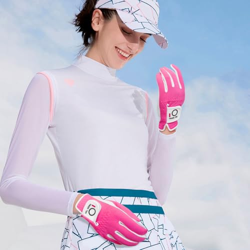 Women's Golf Glove in Rain and Wet Conditions - Left Hand Rose Medium