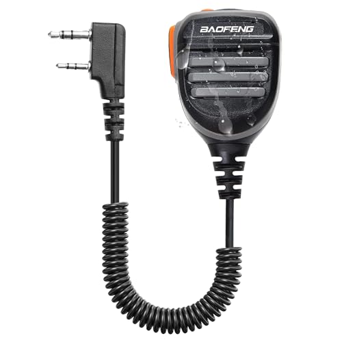 Heavy Duty Speaker Microphone for Two-Way Radio - Waterproof, Loud Clear Audio