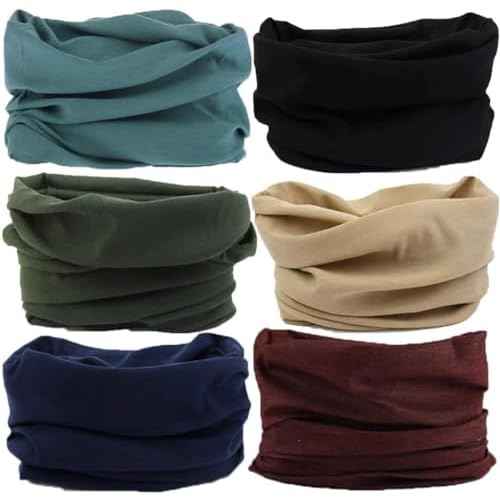 Neck Gaiter for Men Women Headwear Bandana Head Wrap Face Scarf Mask Cover Warmer Balaclava-Seamless & Versatile