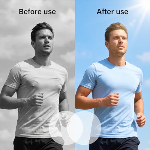 60 Pcs Men’s Adhesive Nipple Covers - No Show, Transparent for Running & Sports