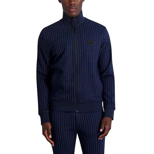 KARL LAGERFELD mens Plaid Track Jacket