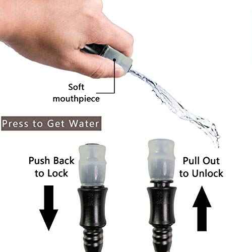 Hydration Bladder 2L-3L,Leak Proof Water Reservoir,BPA Free,Wide Opening, Military Water Bladder Combined with Hydration Backpacks for Biking Hiking Running Camping Climbing.