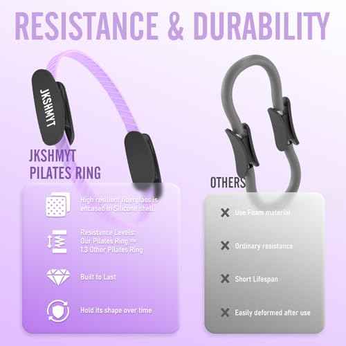 JKSHMYT Pilates Ring Kit, Pilates Equipment ? 14.5" Home Pilates Circle with Pilates Ball, Resistance Bands, Better me Essentials Magic Pilates Set for Workouts