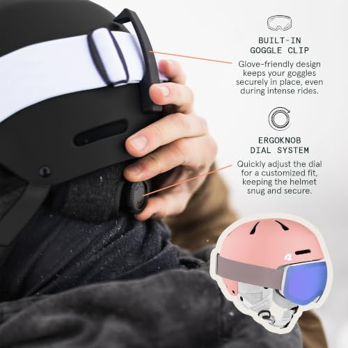 Adjustable Snow Helmet for Ski & Snowboarding with Ventilation & Safety Shell