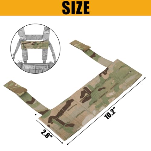 MC Tactical MOLLE Panel for Chest Rig - Full Webbing System for End User Devices