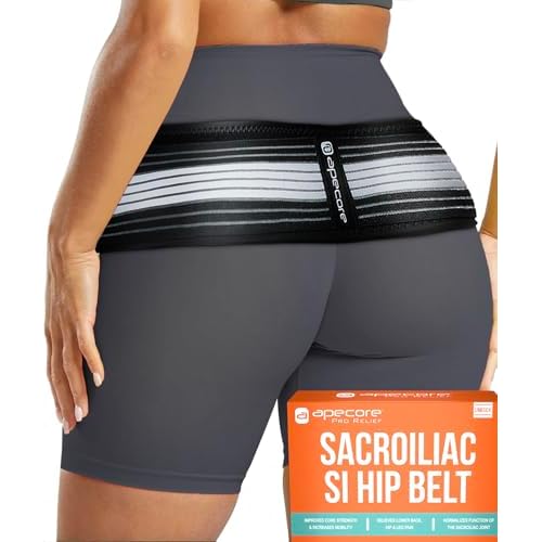 Sacroiliac Hip Belt for Women and Men That Alleviates Sciatic, Pelvic, Lower Back, Leg and Sacral Nerve Pain Caused by Si Joint Dysfunction| Trochanter Brace (XL-XXL)