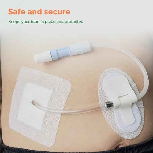 Split Drain Adhesive Bandages - 4" x 4" 15Pcs PD Catheter Feeding Tube Pads - G Tube Covers Foley Tubing Stabilization Device - Peritoneal Dialysis Accessories Catheter Patch Supplies