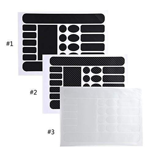 Dilwe Frame Stickers Set, Chain Protective Chain Stay Frame Protector for Most Mountain Road Bikes(Clear)