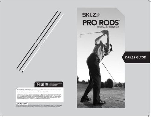 SKLZ Golf Alignment Sticks Training Aid with 3 Sticks