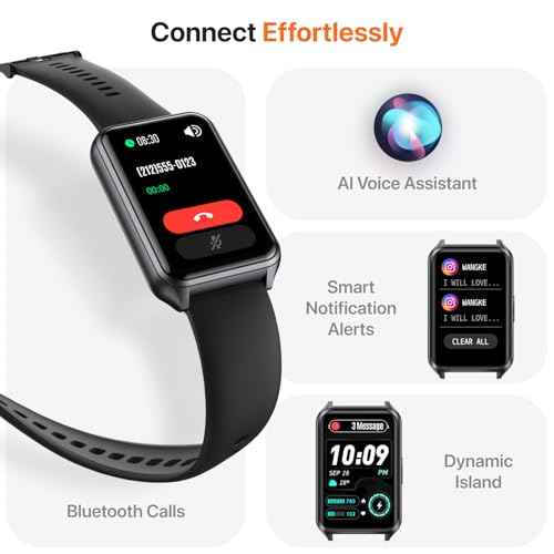 Smart Watch Fitness Tracker with Make Call 24/7 Heart Rate Blood Pressure Sleep Monitor, 100+ Sports Modes, Calorie Step Counter for Walking, IP68 Waterproof, Smart Watches for Women Men