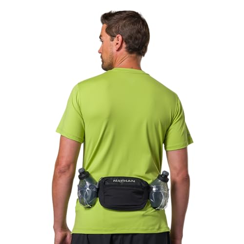 Nathan Running Belt Hydration with Flasks, Storage Pockets, Trail Mix Plus, Running Water Bottle Belt, Insulated, Walking, Hiking