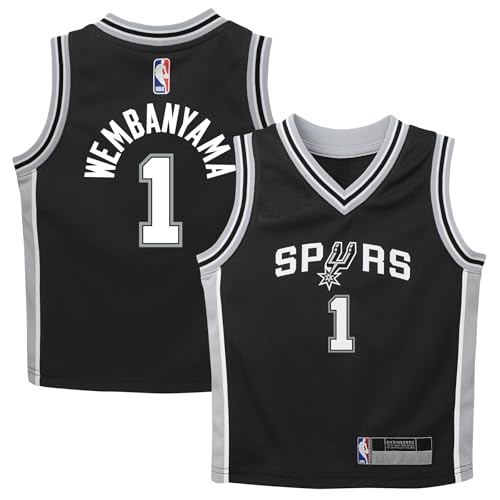 Kids NBA Player Jersey - Victor Wembanyama San Antonio Spurs Black 4-7 Icon Edition