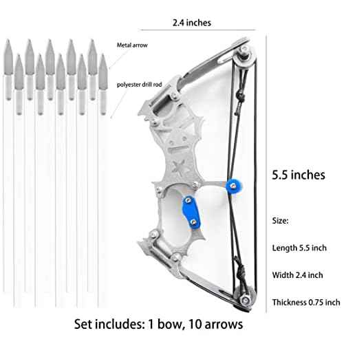 Archery Bow Set Left and Right Hand Compound Bow Hunting Bow Metal Material Catapult RH/LH for Practice Archery