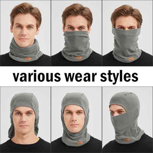 Winter Balaclava Ski Mask for Men Women - Windproof Thermal Face Mask for Snowboard Cycling Running for Cold Weather