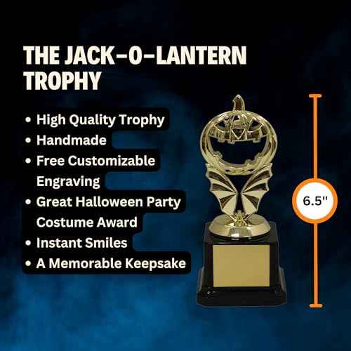 Trophy Outlet ? Best Halloween Costume Award Trophy ? Party Game Prize or Favor ? Multiple Spooky Designs ? Free Customizable Engraving