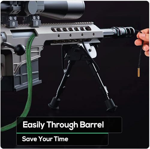 Bore Cleaning Kit for .22 Cal .223 Cal & 5.56mm - Reusable Rifle Bore Rope Brush