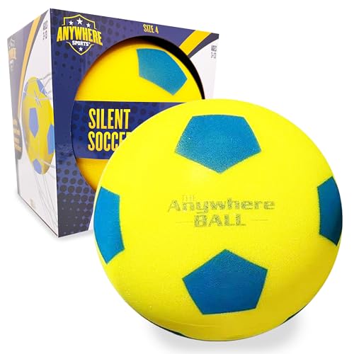 Silent Indoor Soccer Ball - 8-Inch Airless Foam Training Ball
