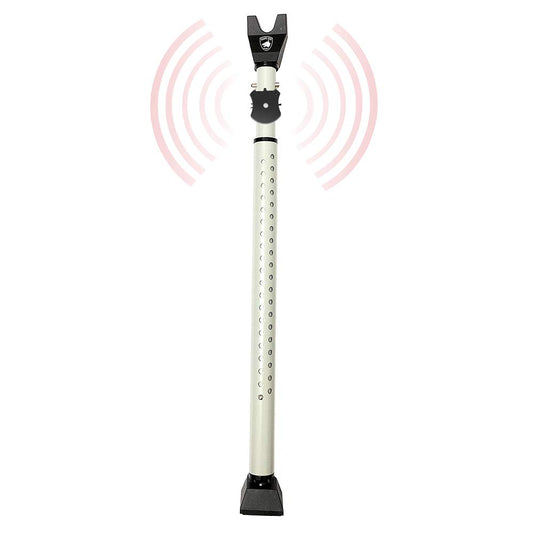 Adjustable Sliding Door Security Bar, Door Jammer 2-in-1 Adjustable Door Knob and Sliding Patio Door Stoppers Security with Alarm, 40 Different Adjustments by Guard Dog Security