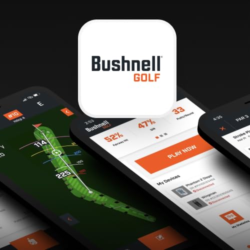 Bushnell Golf Pro Player Pack - Pro X3+Link Rangefinder with Slope/Wind Adjustments, Case, Wingman View Audible/Viewable GPS Speaker & Signature Series Towel - Golf Course GPS Magnetic Caddie Bundle
