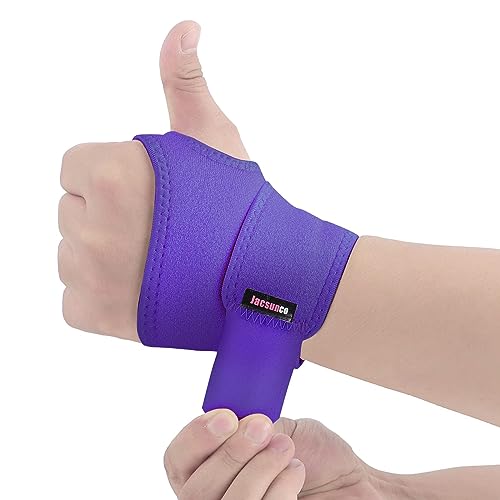 Carpal Tunnel Wrist Brace - Adjustable Support for Tendinitis & Arthritis - Purple