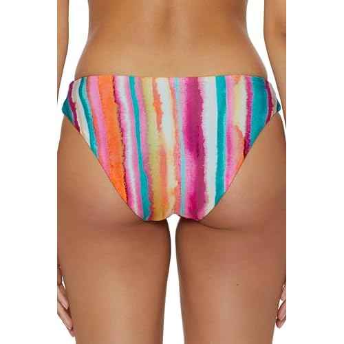 Lucky Brand Women's Porto Covo Tab Side Hipster Bikini Bottom, Swimwear Separates