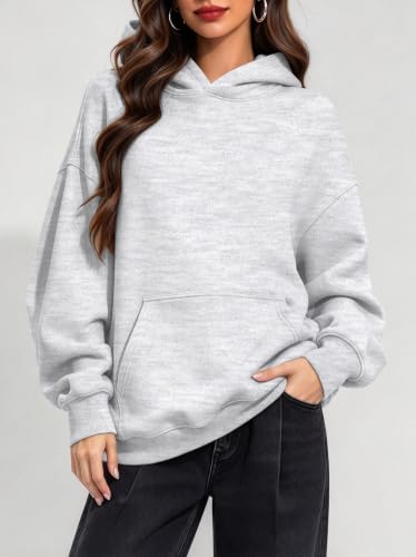 Kims Cosiart Oversized Hoodie Sweatshirt for Women Small Grey