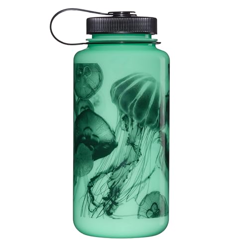 Glow Jellyfish Nalgene Tritan BPA-Free Water Bottle 32 OZ Wide Mouth