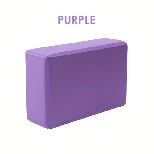 Non-Slip High-Density Yoga Foam Block – Balance & Support for Yoga, Pilates & Meditation - ORANGE